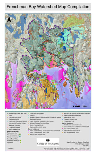 Frenchman Bay Watershed Map Compilation