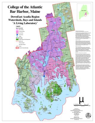 Downeast Acadia Region Watersheds, Islands, and Bays