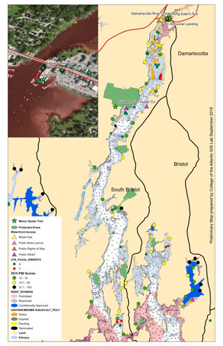 Maine Oyster Trail Pilot Project, Damariscotta River