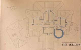 Fourth Floor Plan, The Turrets, College of the Atlantic, Bar Harbor, Maine