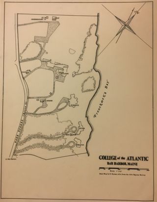 College of the Atlantic map, 1979