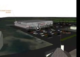 Town Hill Hannaford Proposal-Digital fly-through model