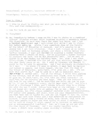 Oral history of Edward Kaelber, transcript