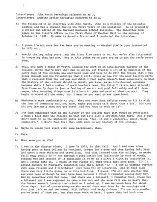 Oral history of John March, transcript