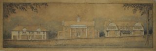 Proposal Rendering for Northeast Harbor Development, circa 1928