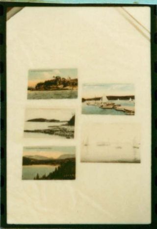 Postcard of Northeast Harbor with Yachts (2)