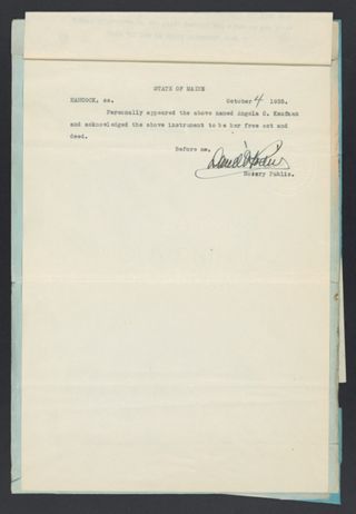 Notary Public Statement Legal Notice, October 4, 1935