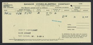 Bangor Hydro-Electric Company Invoice, October 22, 1936 (4)