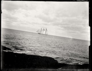 Glass Plate Negative, Mount Desert Rock