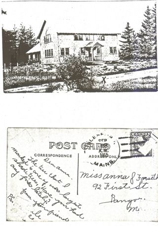 Islesford Neighborhood House post card