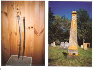 Col. Wm Hadlock sword, & Monument