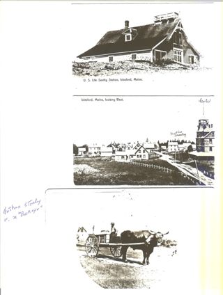 US Life Saving Station, Islesford Me, Nathan Stanley on Ox Buckeye