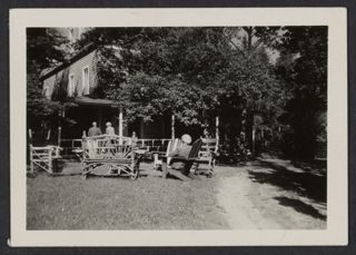 Front Yard Scene at Woodlawn Photograph, 1948