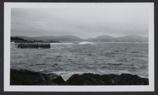 Hadlock's Weir in Bunker's Cove with Mount Desert Island in the Distance Photograph, undated