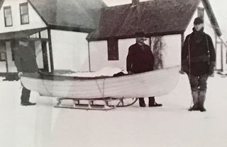 Winter boat sled