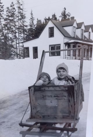 Winter sledding