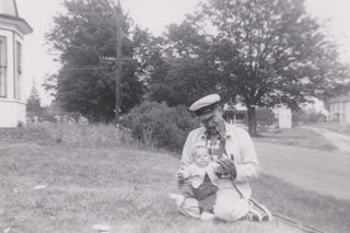 Marshall Bragdon and granddaughter
