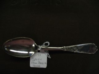 Silver spoon from Preble house