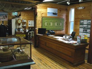Store counter from Elisha Bunker's store