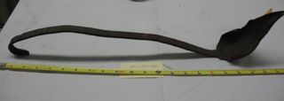 Iron ladle for pouring lead, from Lou Ladd's workshop