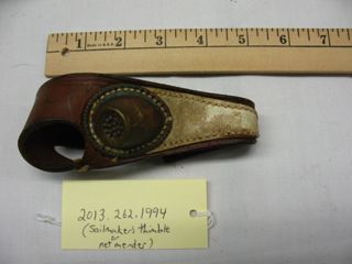 Sailmakers thimble or net mender