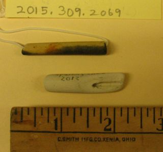 White clay pipestem fragments
