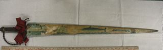 Sword made from a swordfish bill