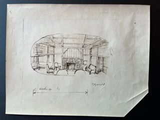 Architectural Drawing, Interior of Fleet House