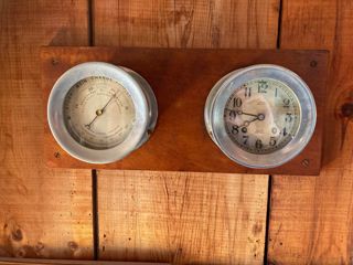 Mounted Chelsea Clock and Barometer
