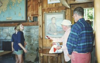 Photos inside the Northeast Harbor Fleet House in 1997