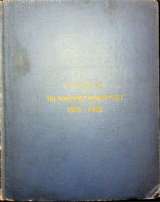 1921-1922 Logbook