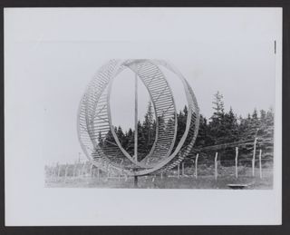 Otter Cliffs Radio Station Circular Structure Print