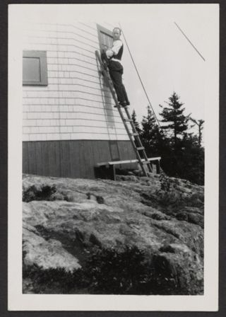 Chief Smith on Ladder Print