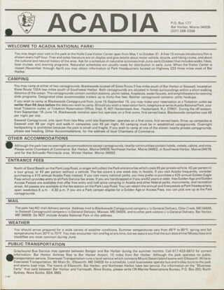 Information About Acadia National Park