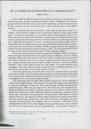 An Attempted Evocation of a Personality,An Appreciation of a Great Landscape Gardener-1960 (article) / To Whom It May Concern