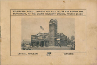 Eighteenth Annual Concert and Ball of the Bar Harbor Fire Department at the Casino