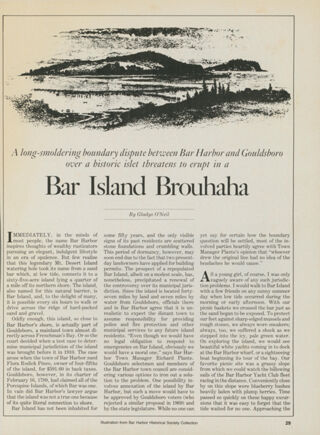 Bar Island Brouhaha