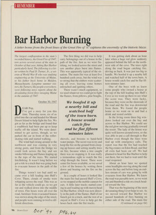 Bar Harbor Burning