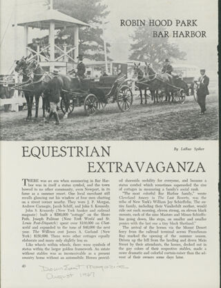 Equestrian Extravaganza (Robin Hood Park)