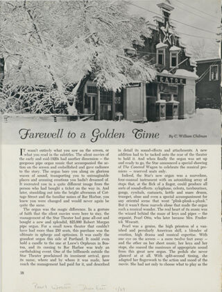 Farewell to a Golden Time