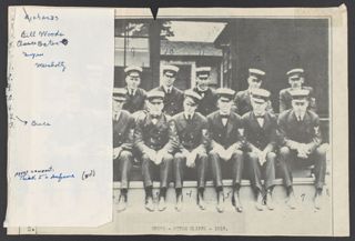 CPOs at Otter Cliffs in 1918 Newspaper Clipping, June 20, 1975