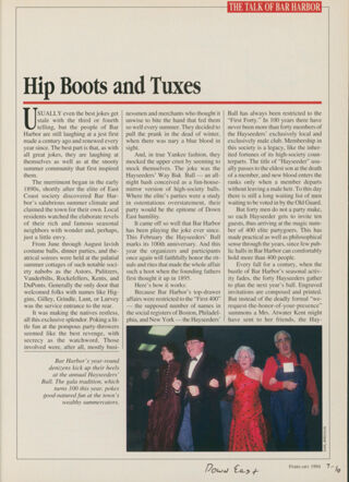 Hip Boots and Tuxes