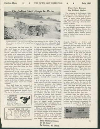 The Indian Shell Heaps in Maine