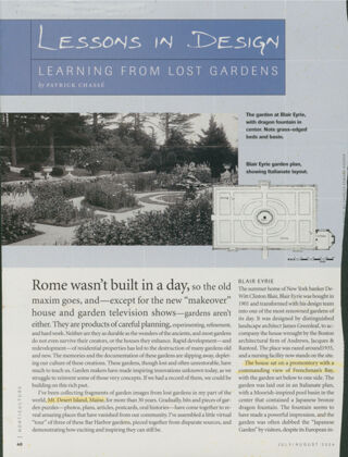 Lessons in Design: Learning From Lost Gardens