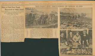 Relics of Red Paint People Discovered on Indian Island