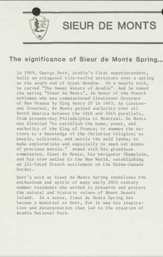Sieur De Monts
