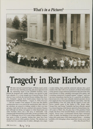 Tragedy in Bar Harbor