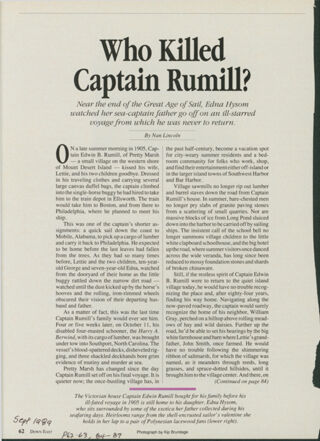 Who Killed Captain Rumill?