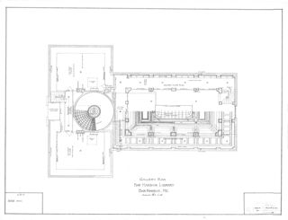 Jesup Memorial Library Architectural Drawings - Gallery Plan - Drawing No. 103