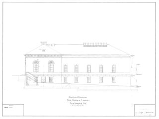 Jesup Memorial Library Architectural Drawings - Side (West) Elevation - Drawing No. 106